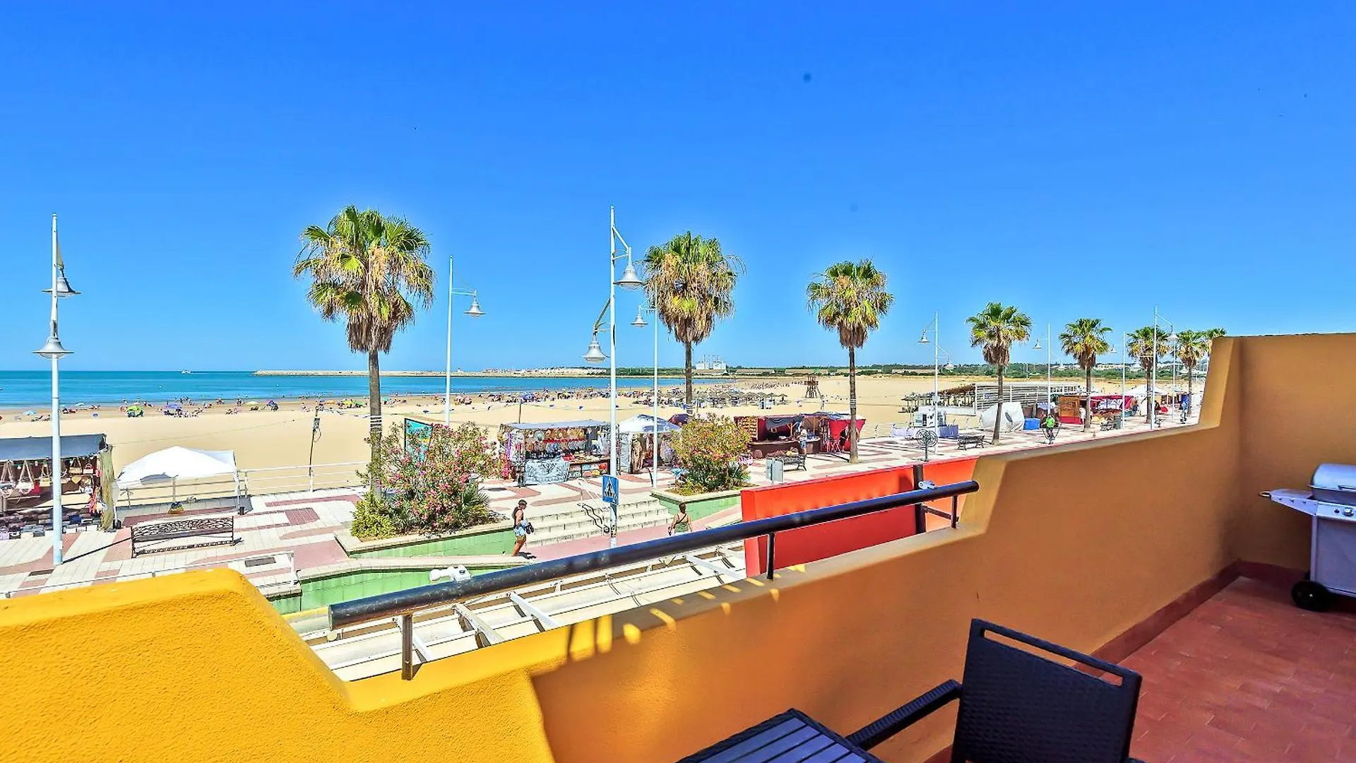 Beachfront Duplex 1ª Linea & Terraces Oceanfront El Puerto de Santa Maria Apartment