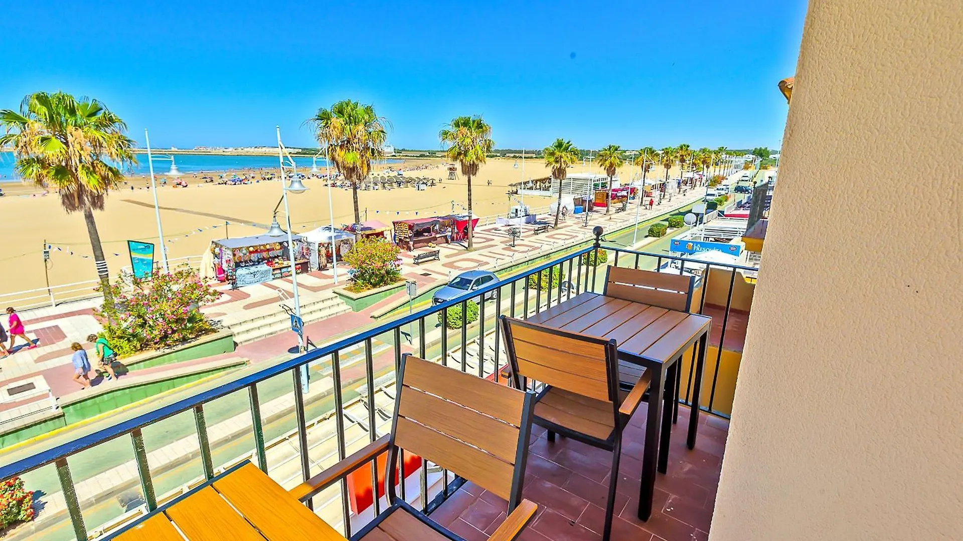 Апартаменты Beachfront Duplex 1ª Linea & Terraces Oceanfront Эль-Пуэрто-де-Санта-Мария